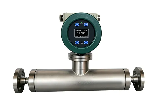 Tubo reto Coriolis Medidor de Fluxo
