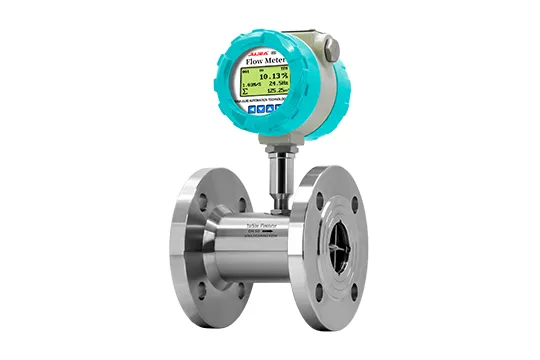 Medidor de fluxo de turbina de flange