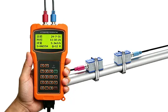 Medidor de fluxo ultrassônico Handheld