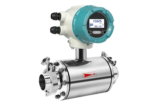 Braçadeira Sanitária Medidor de Fluxo Eletromagnético