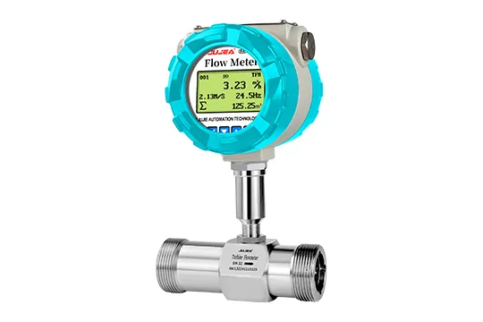 Medidor de vazão de turbina de rosca