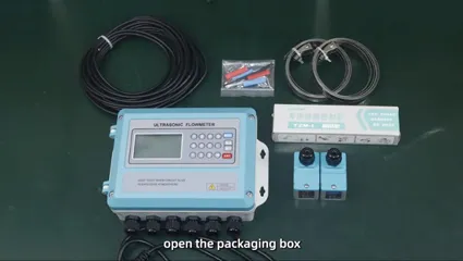 Vídeo de instalação e operação do medidor de vazão ultrassônico de parede Jujie